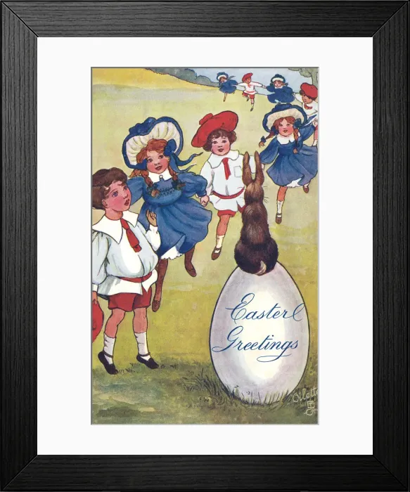 Framed Print : Edwardian Children Framed Print : Edwardian Children