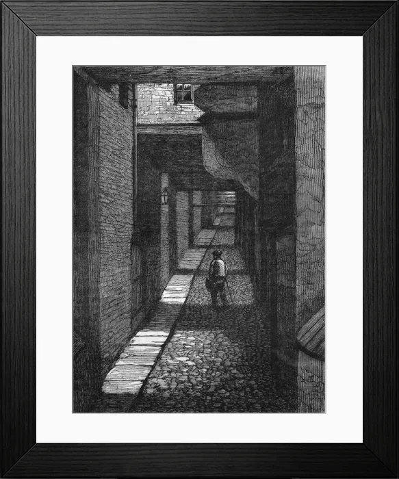 Framed Print : Ivy Bridge Lane Framed Print : Ivy Bridge Lane