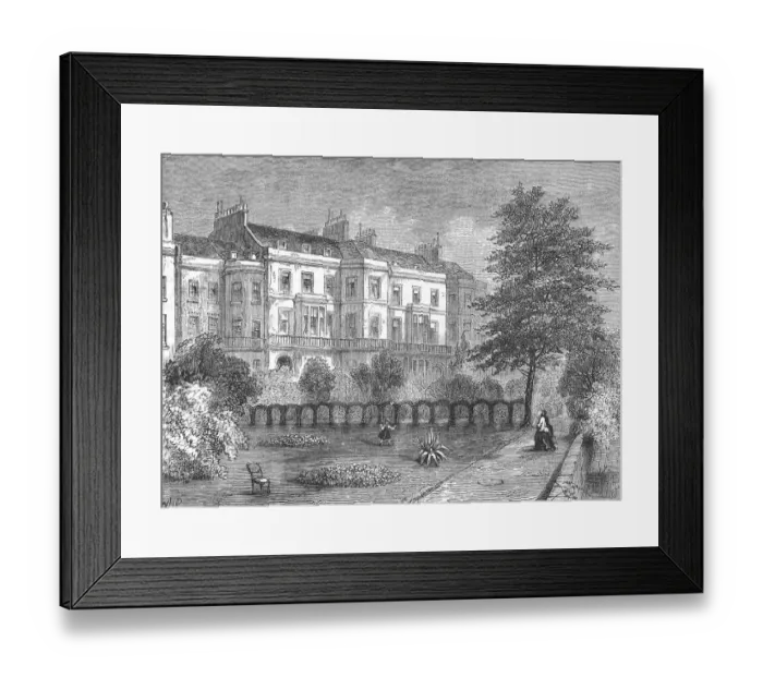 Framed Print : Whitehall Gardens Framed Print : Whitehall Gardens