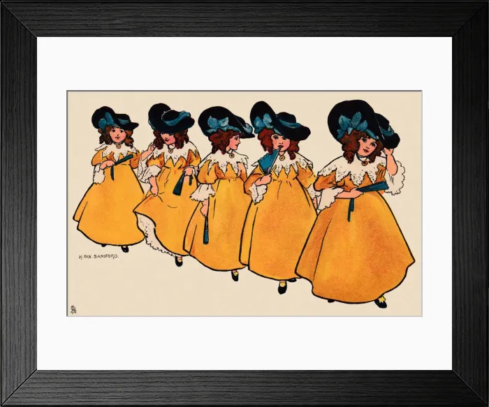 Framed Print : Edwardian Children Framed Print : Edwardian Children