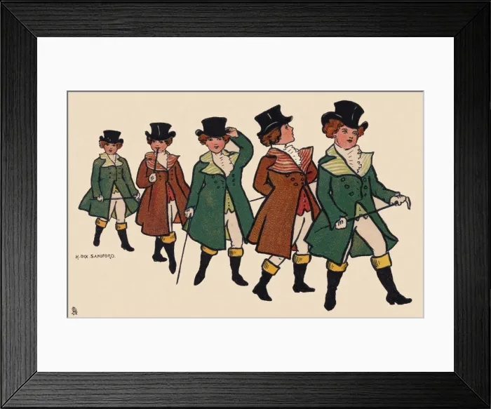 Framed Print : Edwardian Children Framed Print : Edwardian Children