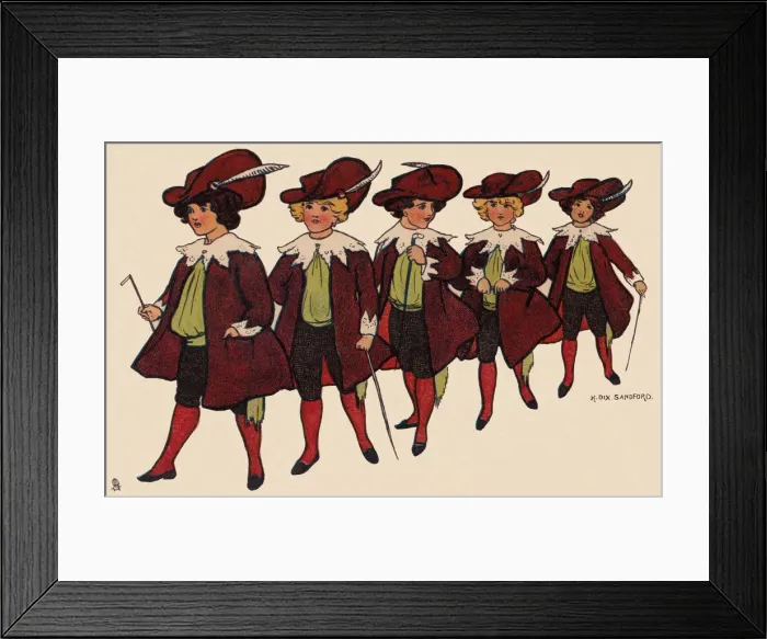Framed Print : Edwardian Children Framed Print : Edwardian Children