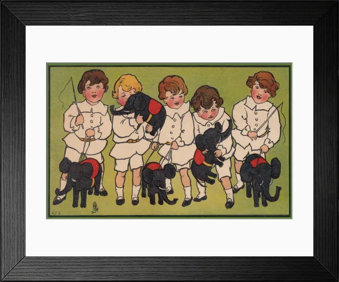 Framed Print : Boys and girls