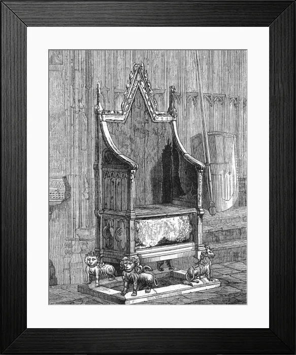 Framed Print : Coronation chair Framed Print : Coronation chair