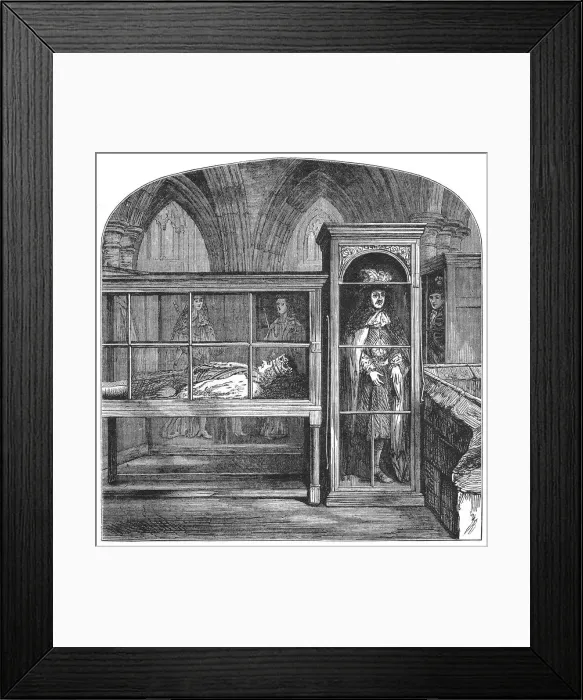 Framed Print : Wax figures in the Abbey Framed Print : Wax figures in the Abbey