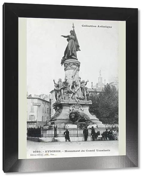 Avignon, France - Monument commemorating the centennial of the annexation of Avignon