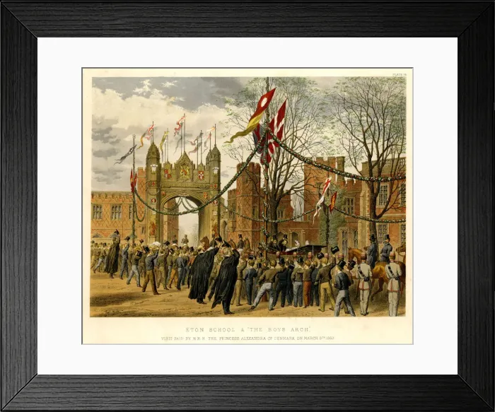 Framed Print : Queen Alexandra visiting Eton College Framed Print : Queen Alexandra visiting Eton College