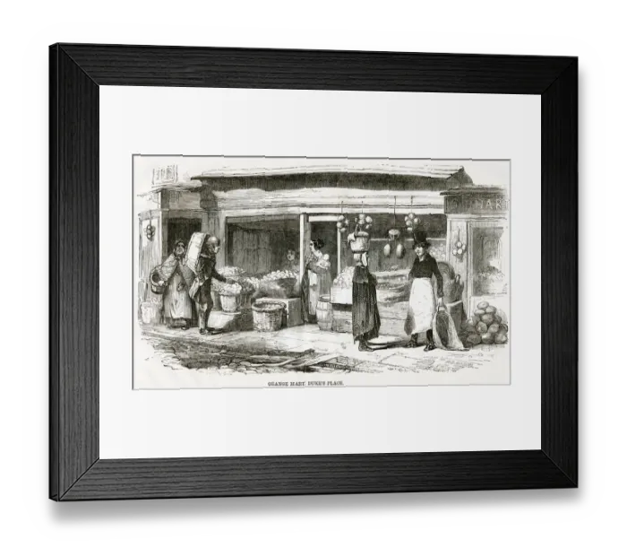 Framed Print : Selling oranges 1864 Framed Print : Selling oranges 1864