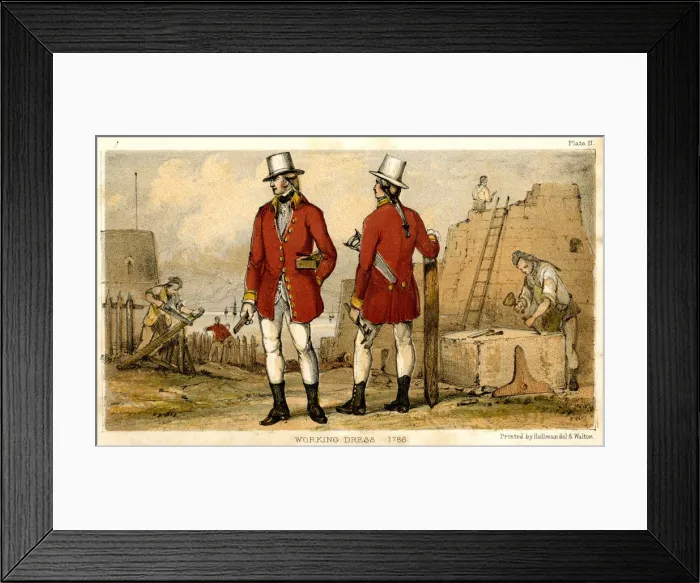 Framed Print : Artificers in their working dress Framed Print : Artificers in their working dress