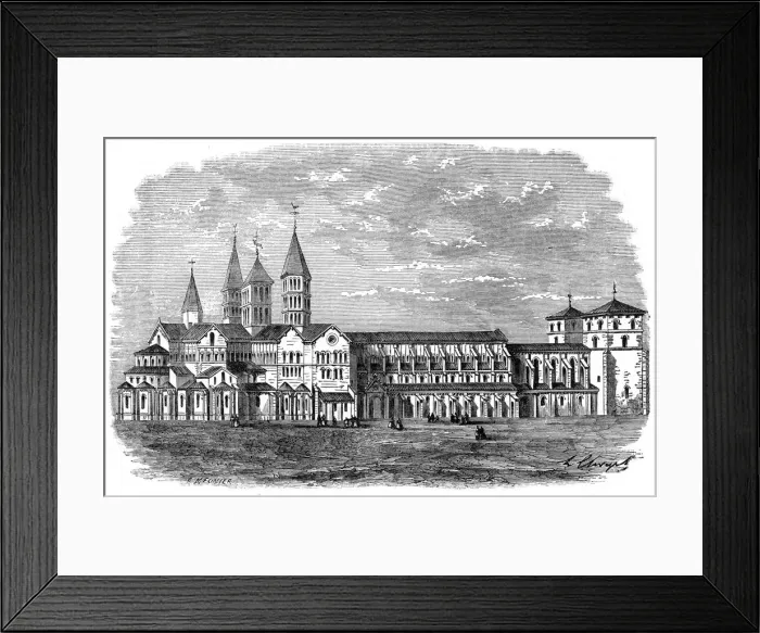 Framed Print : Cluny Abbey, France Framed Print : Cluny Abbey, France