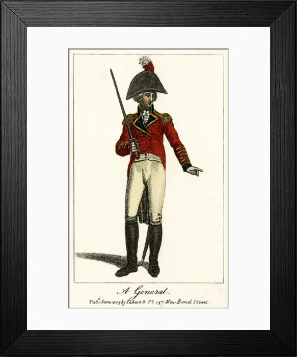 Framed Print : British general, 19th century Framed Print : British general, 19th century
