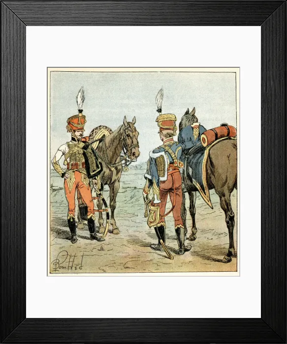 Framed Print : French aides du camp Framed Print : French aides du camp