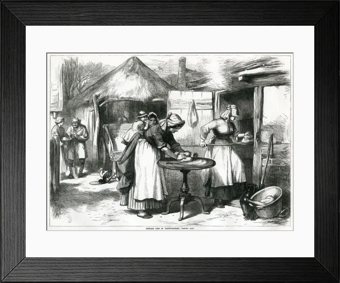 Framed Print : Baking 1872 Framed Print : Baking 1872