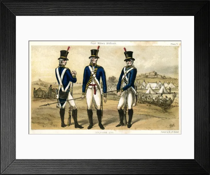Framed Print : British artificers in uniform Framed Print : British artificers in uniform