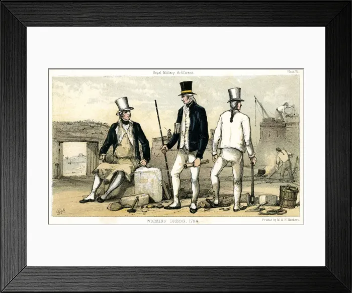 Framed Print : British artificers