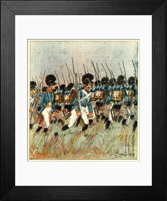 Framed Print : French infantry