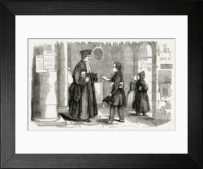 Framed Print : Child labour, clerk for a lawyer Framed Print : Child labour, clerk for a lawyer