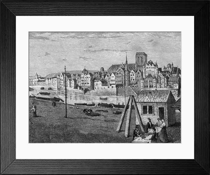 Framed Print : View of the Cite of Paris, France Framed Print : View of the Cite of Paris, France