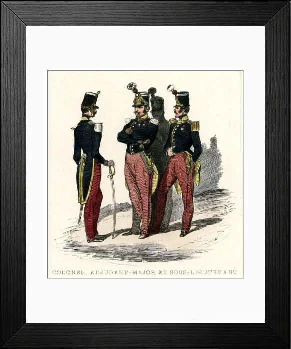 Framed Print : French Light Infantry Soldiers Framed Print : French Light Infantry Soldiers
