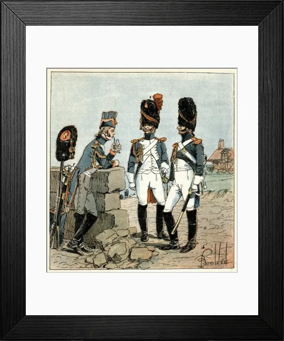 Framed Print : French infantry soldiers Framed Print : French infantry soldiers