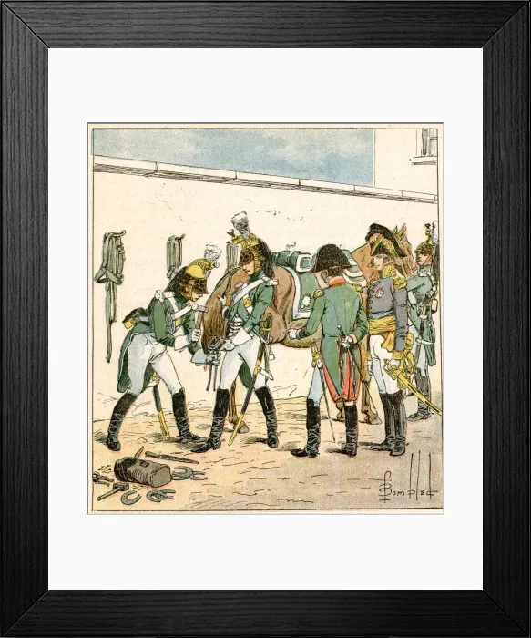 Framed Print : French Cavalry inspection Framed Print : French Cavalry inspection