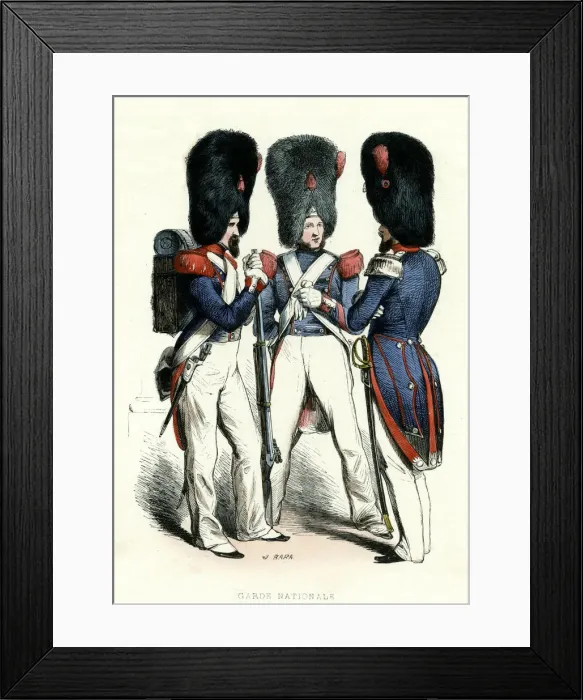Framed Print : French National Guard (Grenadiers) Framed Print : French National Guard (Grenadiers)