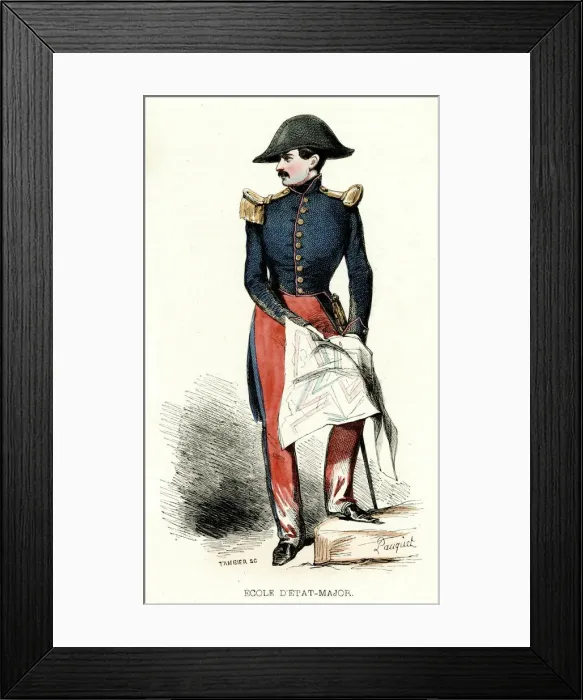Framed Print : French Staff College Officer Framed Print : French Staff College Officer