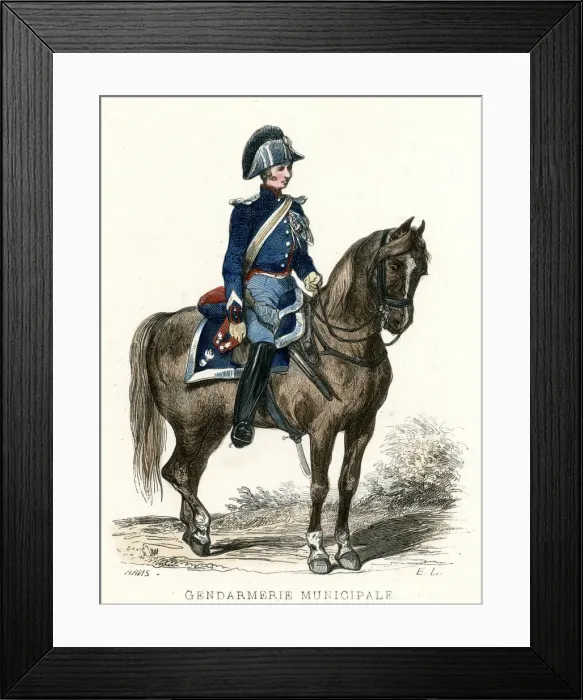 Framed Print : French military police force Framed Print : French military police force