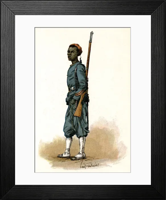 Framed Print : Senegalese Infantryman Framed Print : Senegalese Infantryman