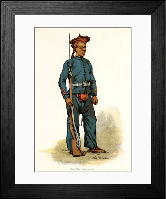 Framed Print : Infantryman from Annamese Framed Print : Infantryman from Annamese