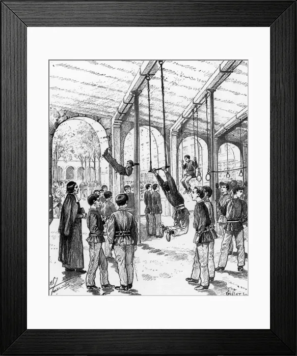 Framed Print : Ecole Saint-Nicolas School Gymnasium Framed Print : Ecole Saint-Nicolas School Gymnasium