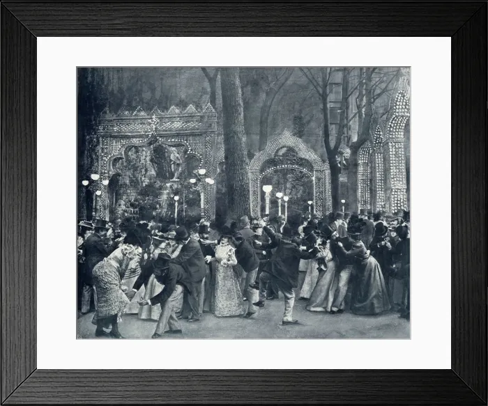 Framed Print : In the garden of the Bal Bullier, Paris Framed Print : In the garden of the Bal Bullier, Paris