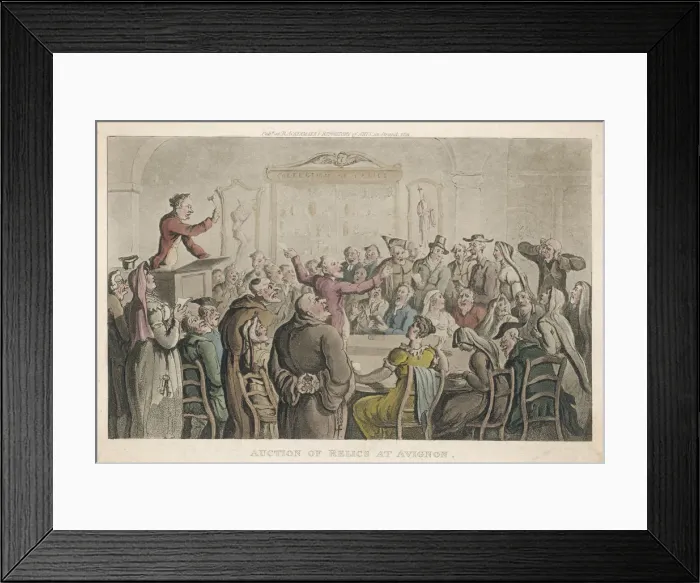 Framed Print : Relic auction in Avignon Framed Print : Relic auction in Avignon