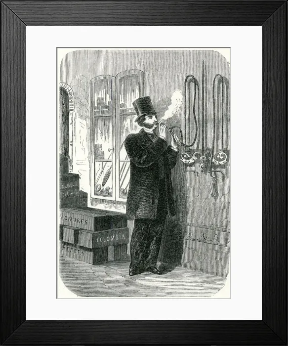 Framed Print : Tobacconist shop 1861 Framed Print : Tobacconist shop 1861
