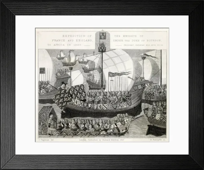Framed Print : Anglo-French attack on Tunis 1390 Framed Print : Anglo-French attack on Tunis 1390