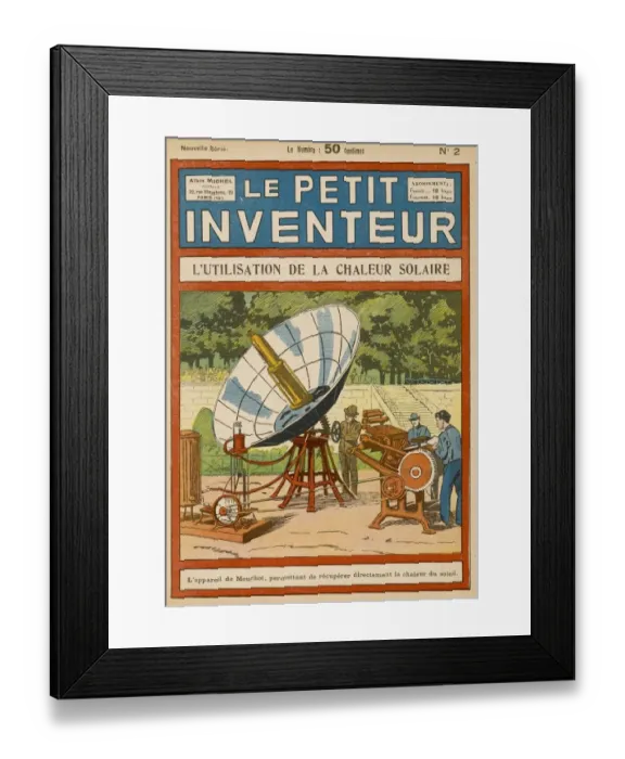 Framed Print : Mouchots solar-powered motor Framed Print : Mouchots solar-powered motor