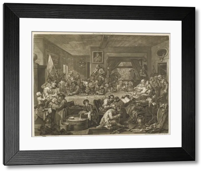 Framed Print : The Election by William Hogarth Framed Print : The Election by William Hogarth