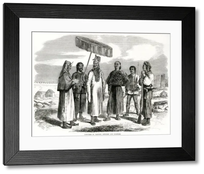 Framed Print : Chinese military uniforms 1864 Framed Print : Chinese military uniforms 1864