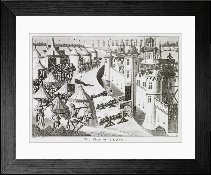 Framed Print : European knights mount an unsuccessful siege 1390 Framed Print : European knights mount an unsuccessful siege 1390