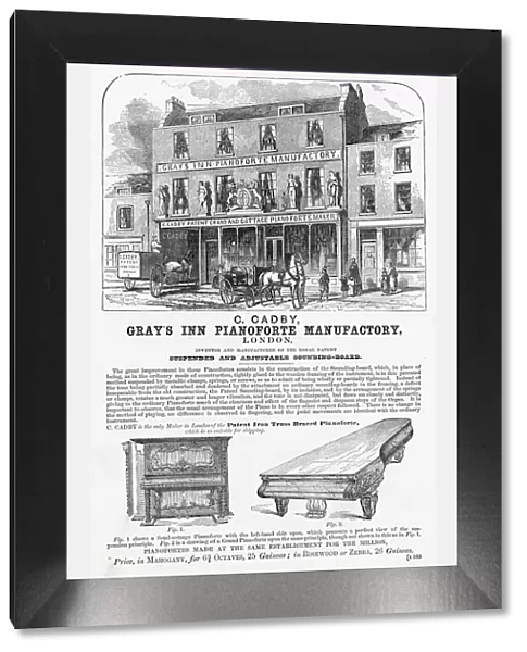 Advert for Grays Inn Pianoforte Manufactory 1851