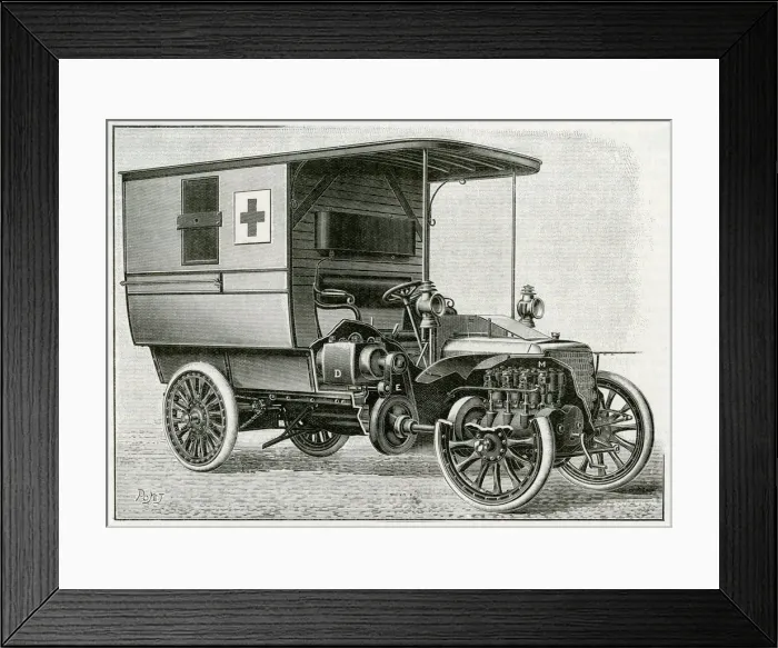Framed Print : French radiographic van 1904 Framed Print : French radiographic van 1904