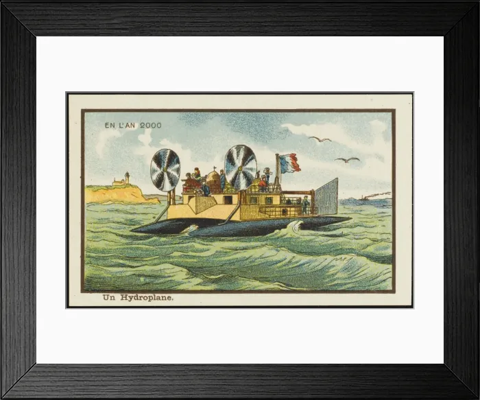 Framed Print : Futuristic hydroplane Framed Print : Futuristic hydroplane