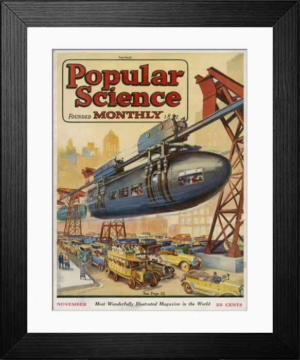 Framed Print : Futuristic transport -- the torpedo car Framed Print : Futuristic transport -- the torpedo car