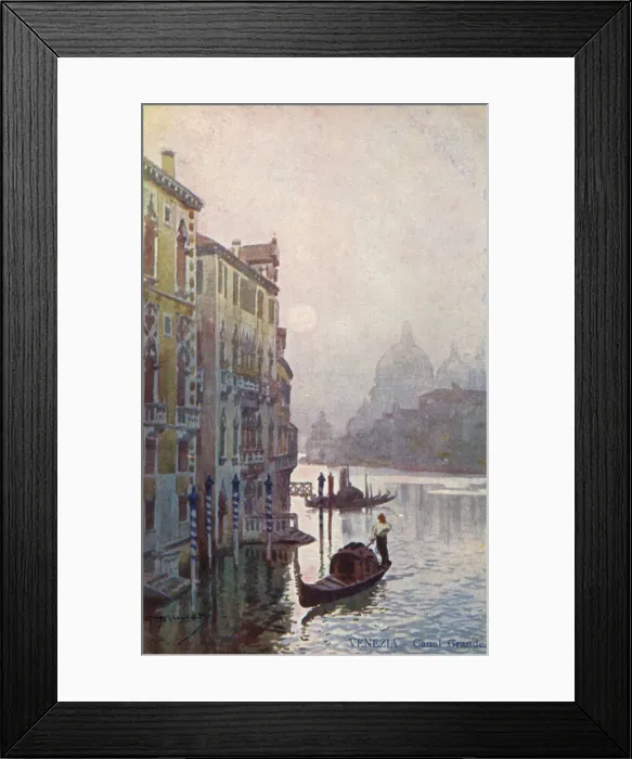 Framed Print : Gondola on the Grand Canal, Venice, Italy Framed Print : Gondola on the Grand Canal, Venice, Italy