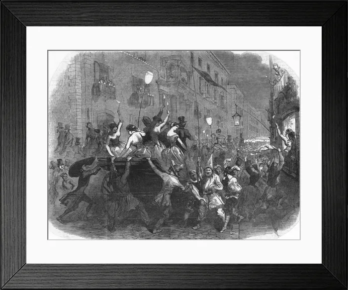 Framed Print : Roman carnival at night Framed Print : Roman carnival at night
