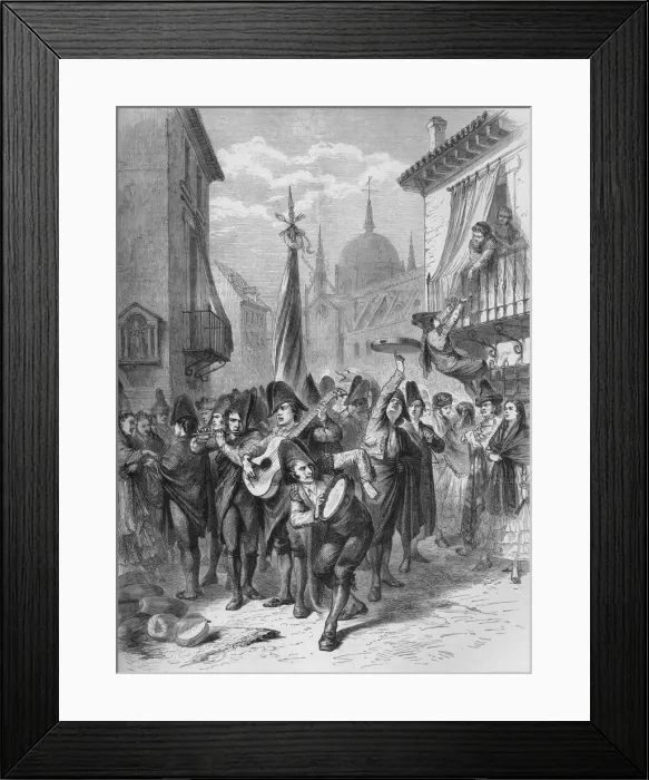 Framed Print : Carnival in a Spanish town Framed Print : Carnival in a Spanish town
