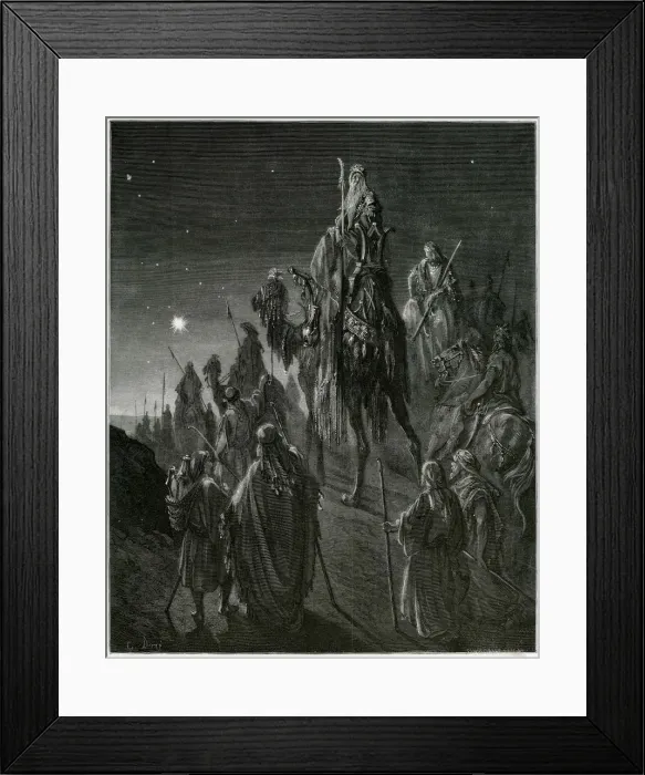 Framed Print : Wise Men following the Star Framed Print : Wise Men following the Star
