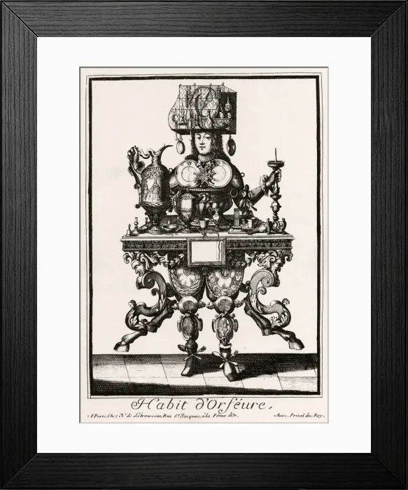 Framed Print : A fantasy goldsmith Framed Print : A fantasy goldsmith