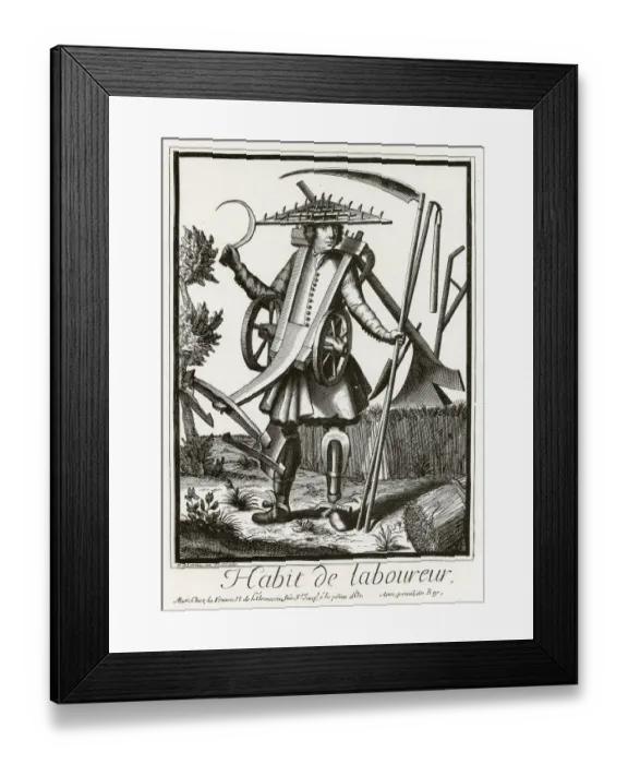 Framed Print : A fantasy farm labourer Framed Print : A fantasy farm labourer