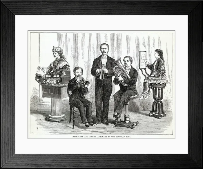 Framed Print : Maskelyne & Cooks automata performing in London Maskelyne & Cooks automata Framed Print : Maskelyne & Cooks automata performing in London Maskelyne & Cooks automata